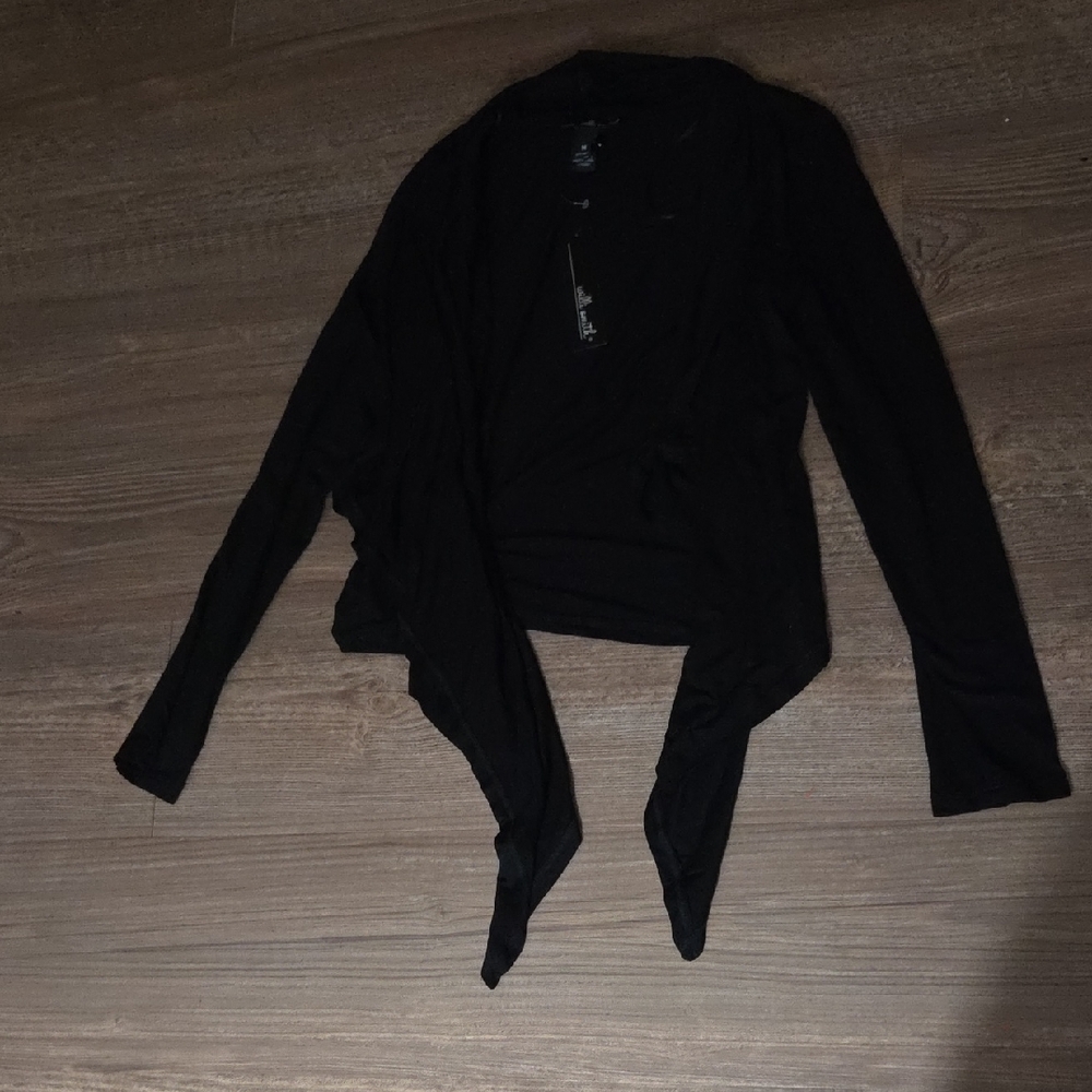Black Willi Smith Draped Cardigan